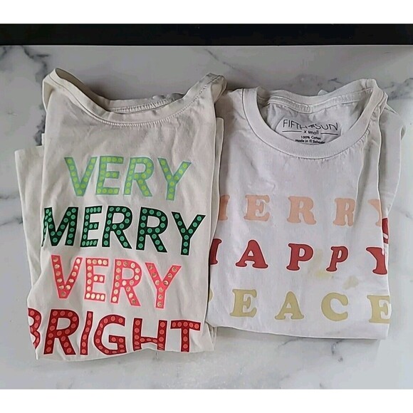 Girls Christmas Shirts - Picture 1 of 10